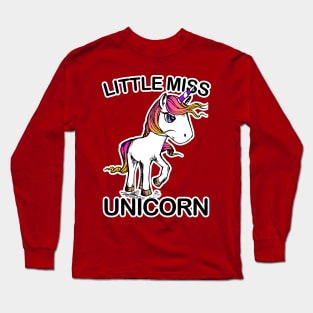 Little Miss Unicorn Long Sleeve T-Shirt